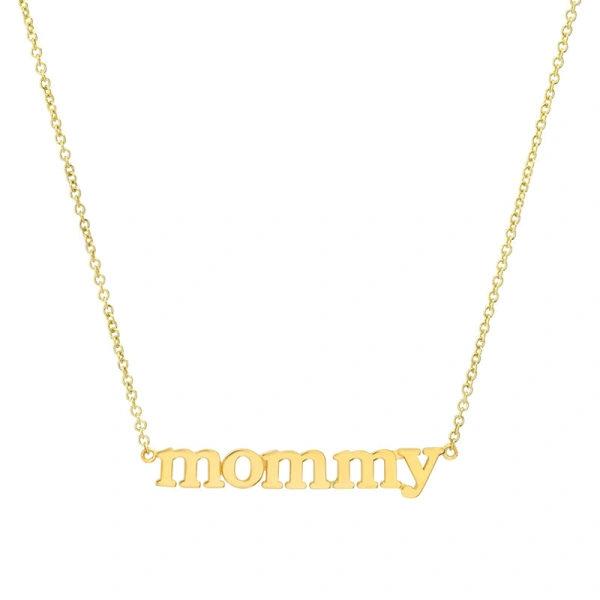 Mommy Necklace in 18K Yellow Gold