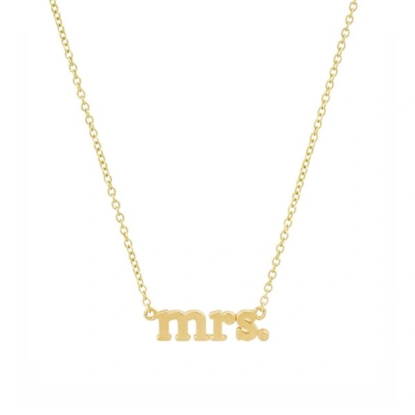 Mrs Necklace in 18K Yellow Gold