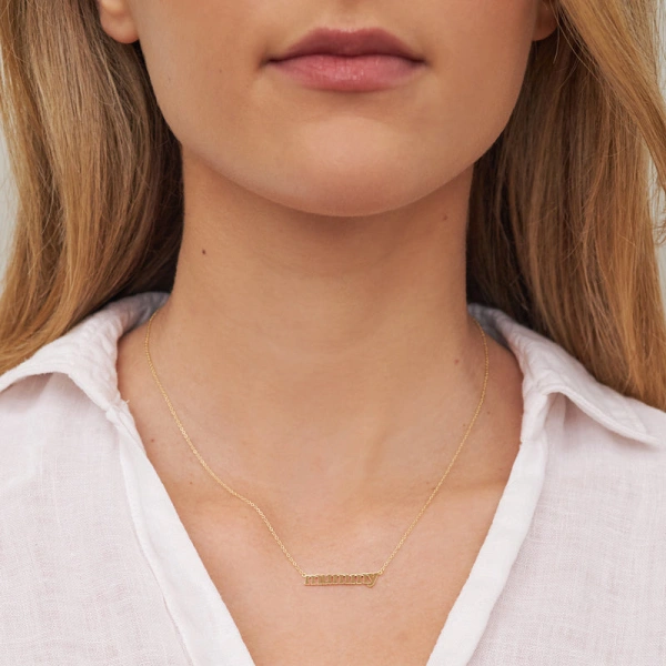 Jennifer Meyer Mummy Necklace in 18K Yellow Gold | Fine Necklaces | Coveti
