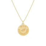Jennifer Meyer New Beginnings & Leaf Sentiment Pendant Necklace in 18K Yellow Gold | Fine Necklaces | Coveti
