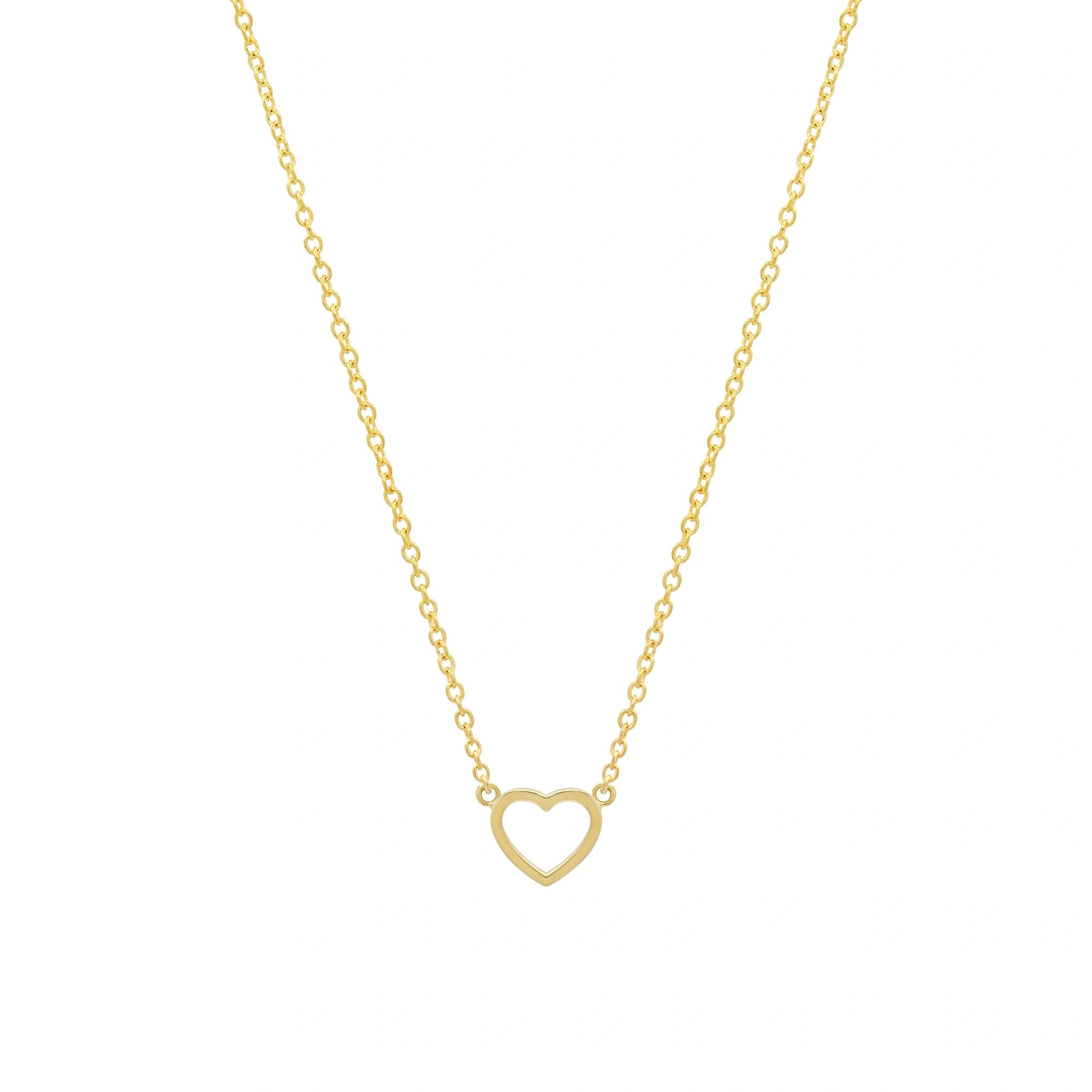 Jennifer Meyer Open Heart Necklace in 18K Yellow Gold Jennifer Meyer Open Heart Necklace in 18K Yellow Gold | Fine Necklaces | Coveti