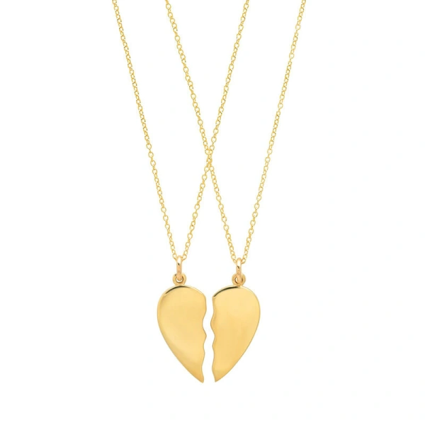 Jennifer Meyer Piece of My Heart Necklace in 18K Yellow Gold | Fine Necklaces | Coveti