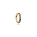 Jennifer Meyer Sapphire Ear Cuff in 18K White Gold | Fine Earrings | Coveti