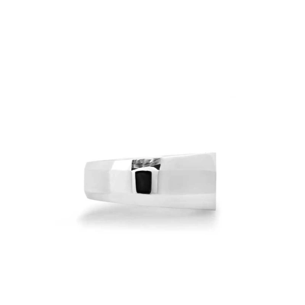 Jennifer Meyer Signet Ring in 18K White Gold | Fine Rings | Coveti