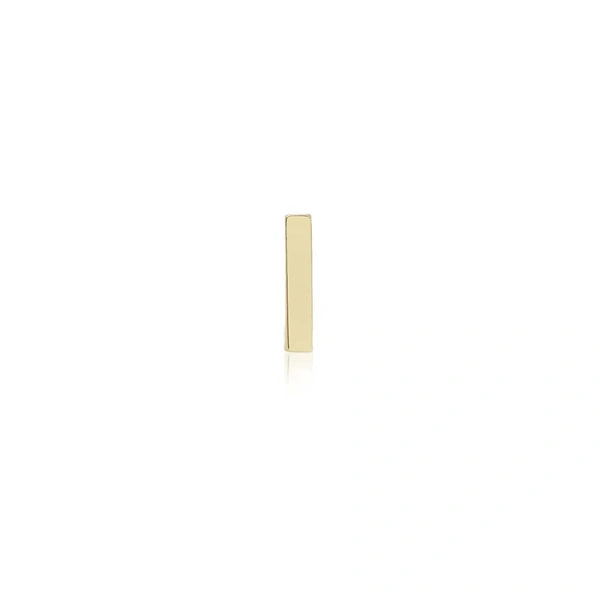 Single Bar Stud in 18K Yellow Gold