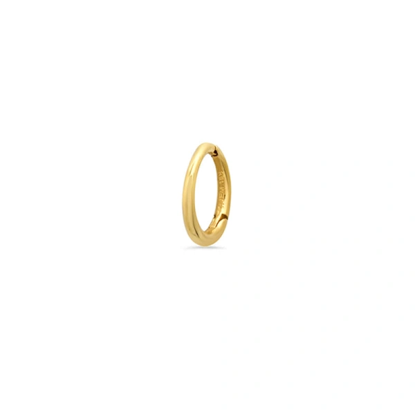 Jennifer Meyer Single Cartilage Hoop in 18K Yellow Gold | Fine Earrings | Coveti