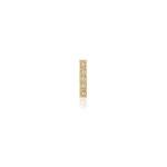 Jennifer Meyer Single Diamond Bar Stud in 18K Yellow Gold | Fine Earrings | Coveti