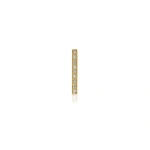 Jennifer Meyer Single Diamond Long Bar Stud in 18K Yellow Gold | Fine Earrings | Coveti