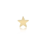 Jennifer Meyer Single Mini Star Stud in 18K Yellow Gold | Fine Earrings | Coveti