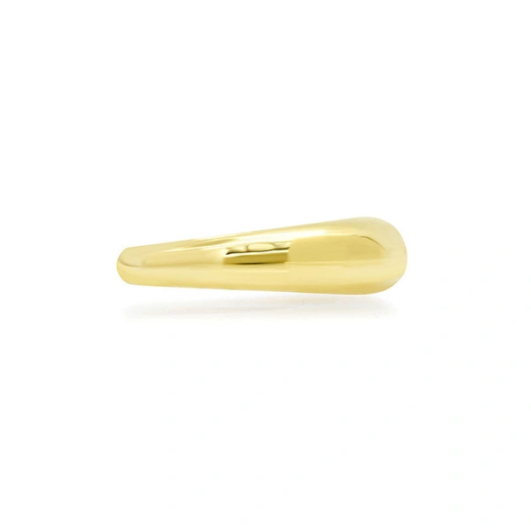 Jennifer Meyer Small Dome Ring in 18K Yellow Gold | Fine Rings | Coveti