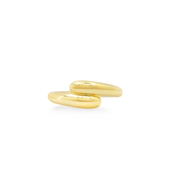 Jennifer Meyer Small Double Dome Ring in 18K Yellow Gold | Fine Rings | Coveti