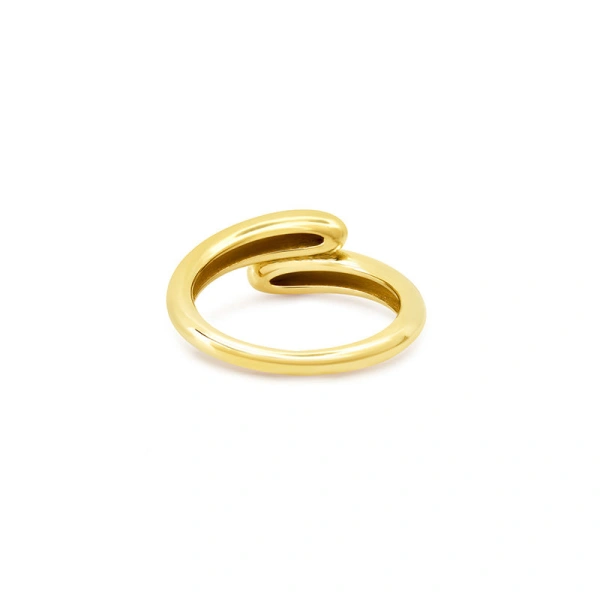 Jennifer Meyer Small Double Dome Ring in 18K Yellow Gold | Fine Rings | Coveti