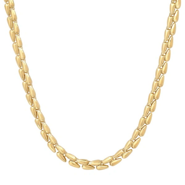 Jennifer Meyer Small Double Dome Tennis Necklace in 18K Yellow Gold | Fine Necklaces | Coveti