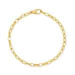 Jennifer Meyer Small Edith Link Bracelet in 18K Yellow Gold | Fine Bracelets | Coveti