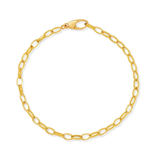 Jennifer Meyer Small Edith Link Bracelet in 18K Yellow Gold | Fine Bracelets | Coveti