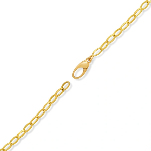 Jennifer Meyer Small Edith Link Necklace in 18K Yellow Gold | Fine Necklaces | Coveti