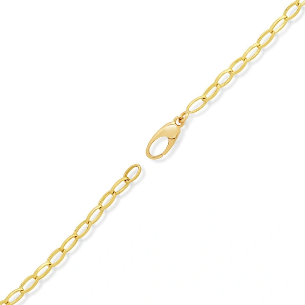 Jennifer Meyer Small Edith Link Necklace with Mini 70's Heart Accents in 18K Yellow Gold | Fine Necklaces | Coveti