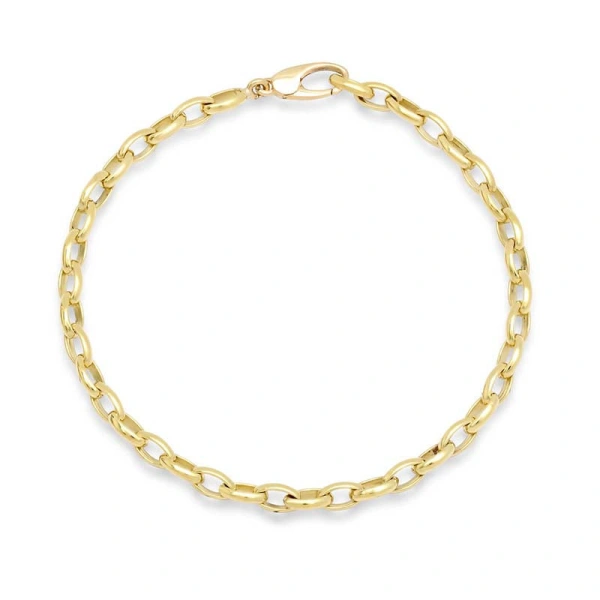 Small Luxe Edith Link Bracelet in 18K Yellow Gold