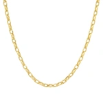 Jennifer Meyer Small Luxe Edith Link Necklace in 18K Yellow Gold | Fine Necklaces | Coveti