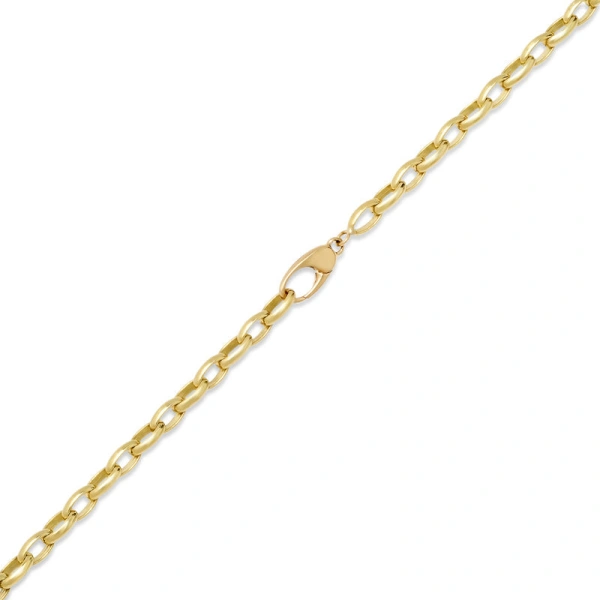 Jennifer Meyer Small Luxe Edith Link Necklace in 18K Yellow Gold | Fine Necklaces | Coveti
