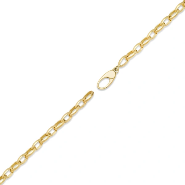 Jennifer Meyer Small Luxe Edith Link Necklace in 18K Yellow Gold | Fine Necklaces | Coveti