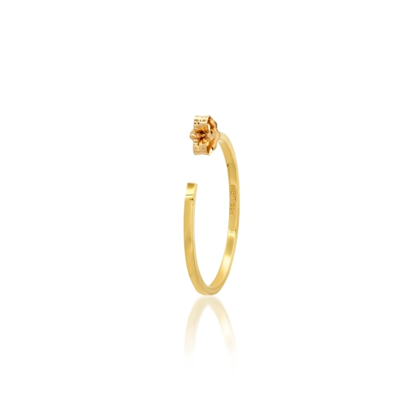 Jennifer Meyer Small Thin Hoops in 18K Yellow Gold | Fine Earrings | Coveti