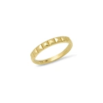 Jennifer Meyer Square Band in 18K Yellow Gold | Fine Rings | Coveti