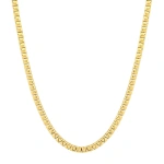Jennifer Meyer Square Tennis Necklace in 18K Yellow Gold | Fine Necklaces | Coveti