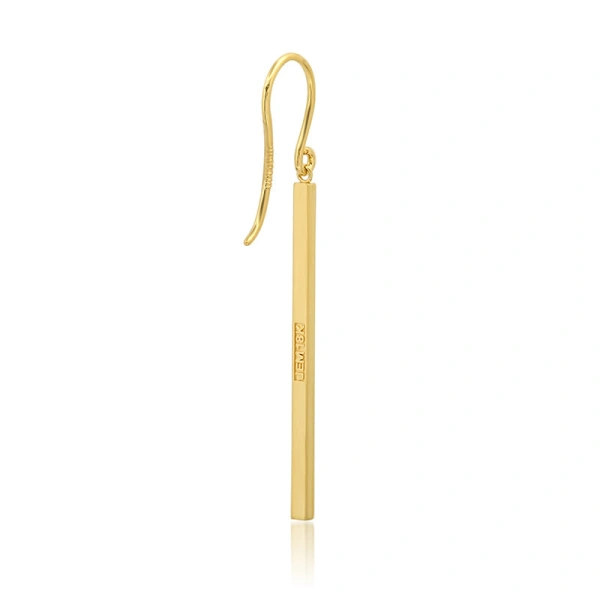 Jennifer Meyer Stick Earrings in 18K Yellow Gold | Fine Earrings | Coveti
