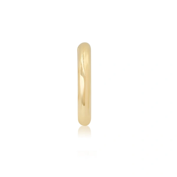 Jennifer Meyer Tubular Ear Cuff in 18K White Gold | Fine Earrings | Coveti