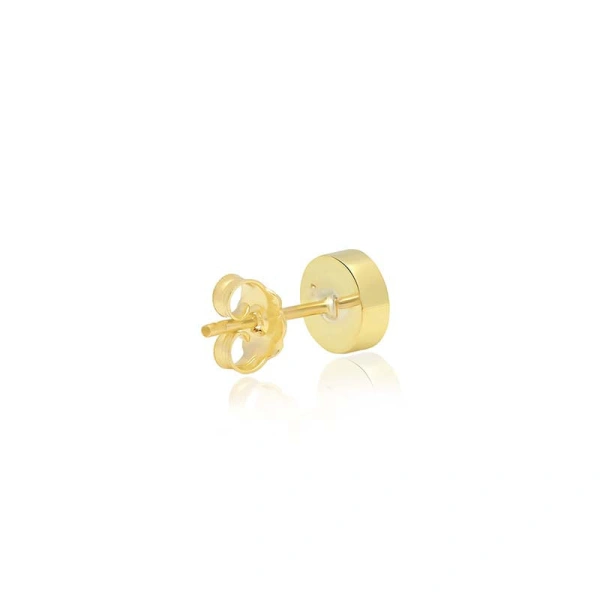Jennifer Meyer Turquoise Inlay Circle Studs with Diamonds in 18K Yellow Gold | Fine Earrings | Coveti