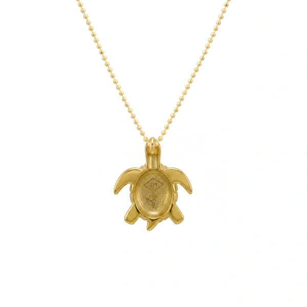 Jennifer Meyer Turtle Necklace in 18K Yellow Gold | Fine Necklaces | Coveti