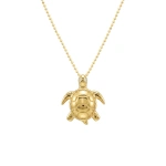 Jennifer Meyer Turtle Necklace in 18K Yellow Gold | Fine Necklaces | Coveti