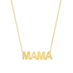 Jennifer Meyer Uppercase Mama Necklace in 18K Yellow Gold | Fine Necklaces | Coveti