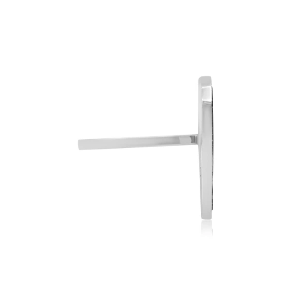 Jennifer Meyer White Gold Onyx Inlay Heart Ring in 18K White Gold | Fine Rings | Coveti