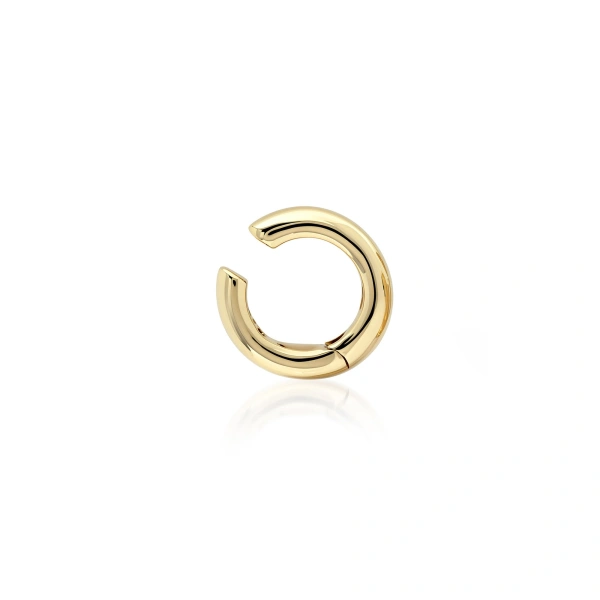 Jennifer Meyer Wide Tubular Ear Cuff in 18K Yellow Gold | Fine Earrings | Coveti