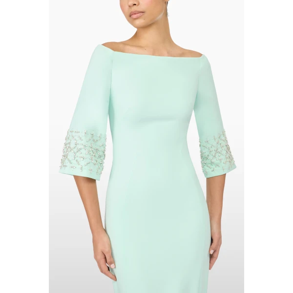 Jenny Packham Berkley Dress in Lagoon | Midi Dresses | Coveti