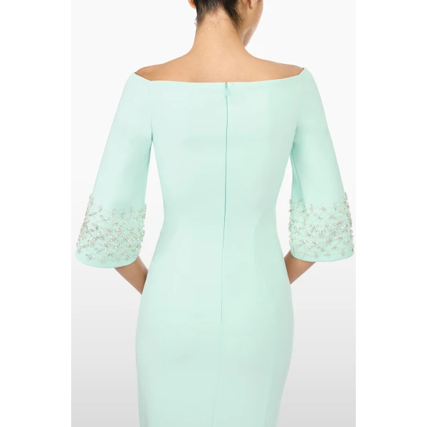 Jenny Packham Berkley Dress in Lagoon | Midi Dresses | Coveti