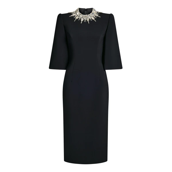 Jenny Packham Bibi Dress in Liquorice | Coveti