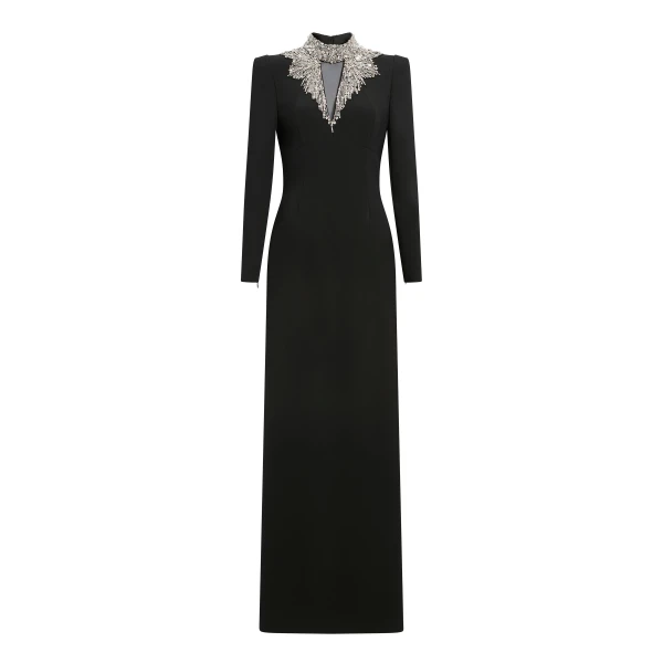 Jenny Packham Chama Dress in Liquorice | Coveti