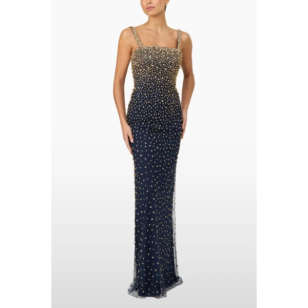 Jenny Packham Cherry Dress in Ink | Evening Gowns | Coveti