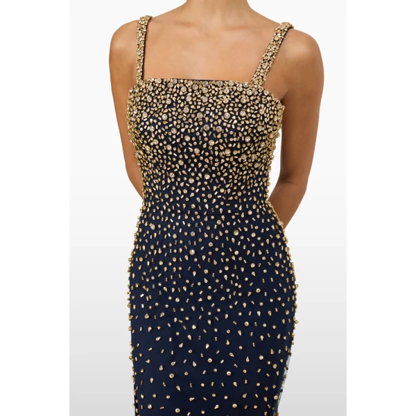 Jenny Packham Cherry Dress in Ink | Evening Gowns | Coveti