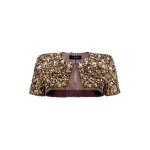 Jenny Packham Chiana Jacket in Mocha | Coveti