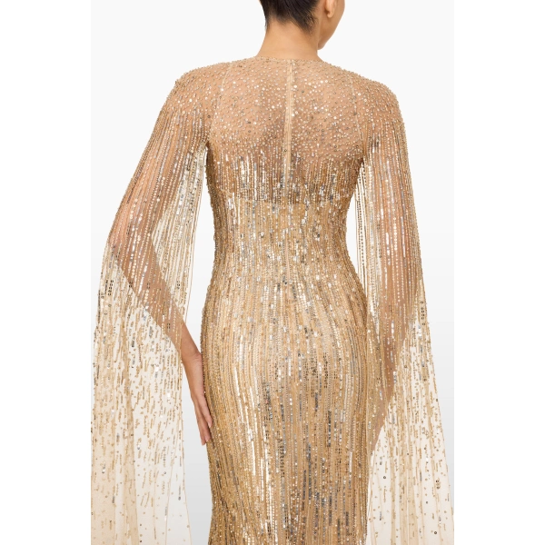 Jenny Packham Cosmic Dust Dress in Sparrowhawk | Evening Gowns | Coveti