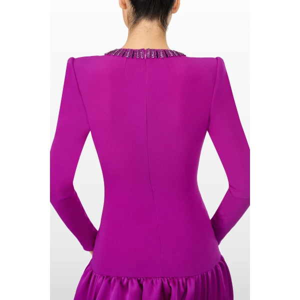 Jenny Packham Countessa Dress in Magenta | Mini Dresses | Coveti