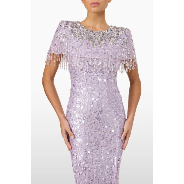 Jenny Packham Eugenie Dress in Thistle | Evening Gowns | Coveti