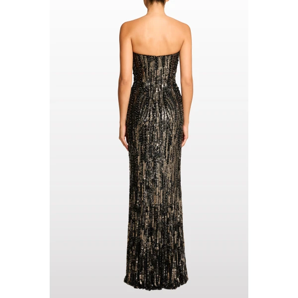 Jenny Packham Euphoria Dress in Liquorice | Evening Gowns | Coveti