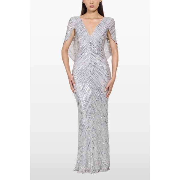 Jenny Packham Fiore Dress in Ammonite | Evening Gowns | Coveti