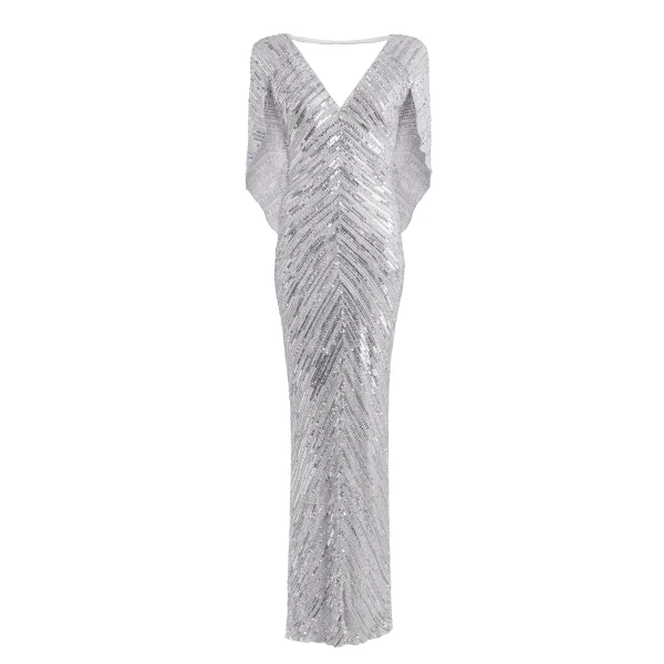 Jenny Packham Fiore Dress in Ammonite | Coveti