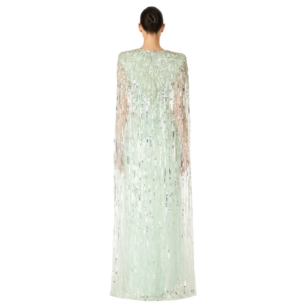Jenny Packham Gold Rush Dress in Lagoon | Evening Gowns | Coveti